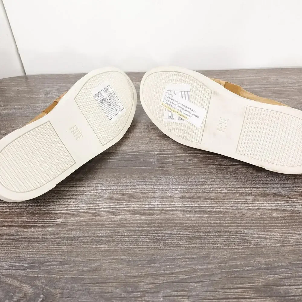 Frye Shoes‎ Womens Size 6 Brown Ivy Slip On Swan Suede Flats Casual Toffee